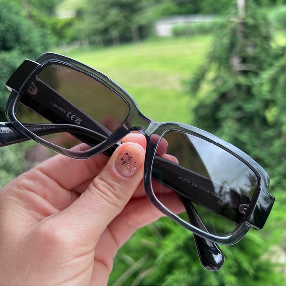 Max&Co Women MO0074 Square Plastic Frame Sunglasses New Dark Gray Blue e0ab76c61bd888d52a97181c14b93f  main image 4